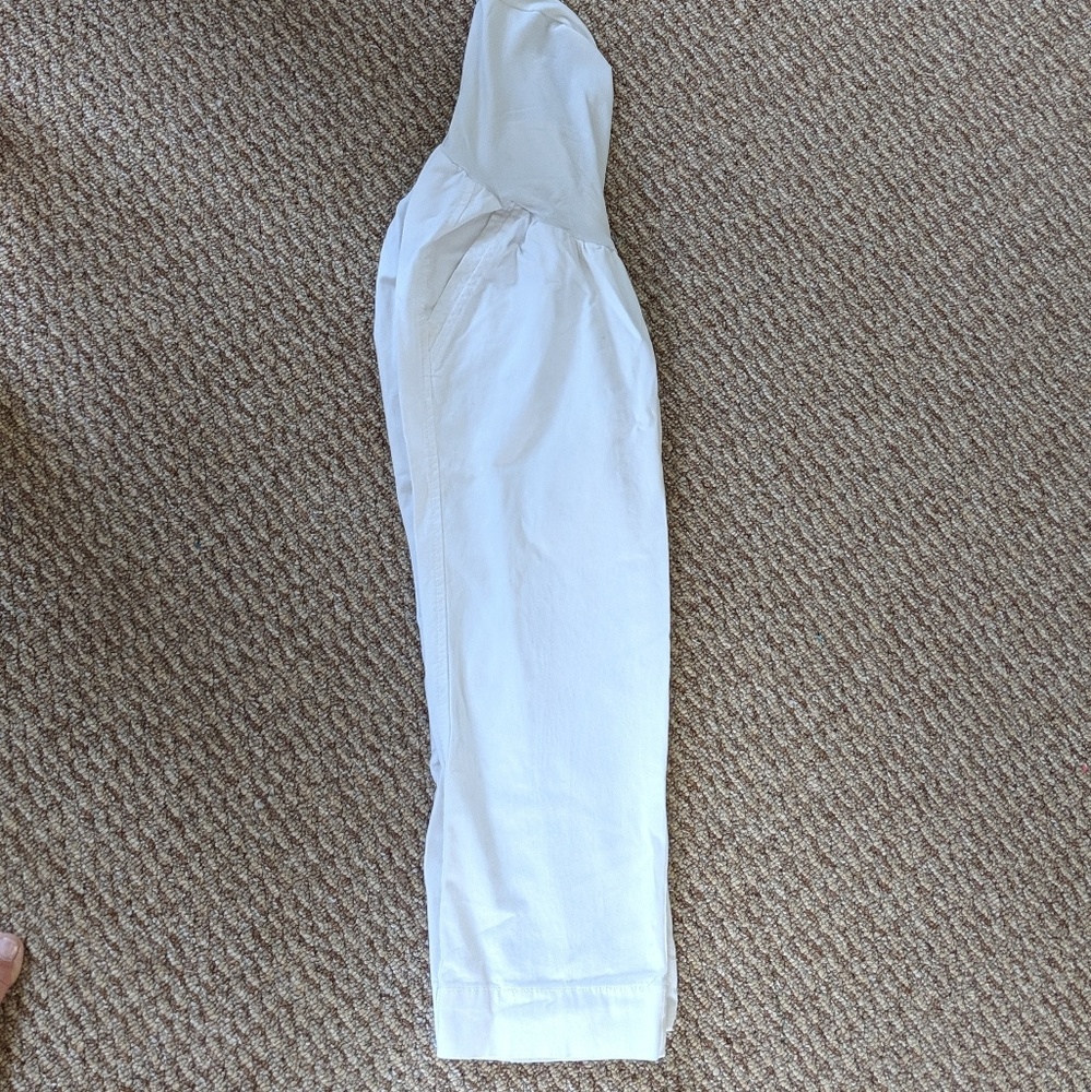 White Maternity Capri